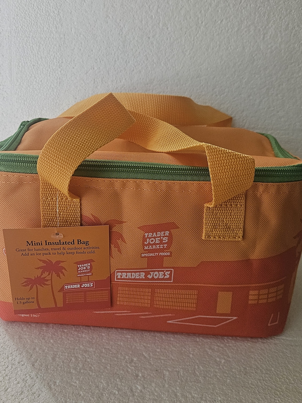 Trader Joe's Orange Mini Insulated Bag
